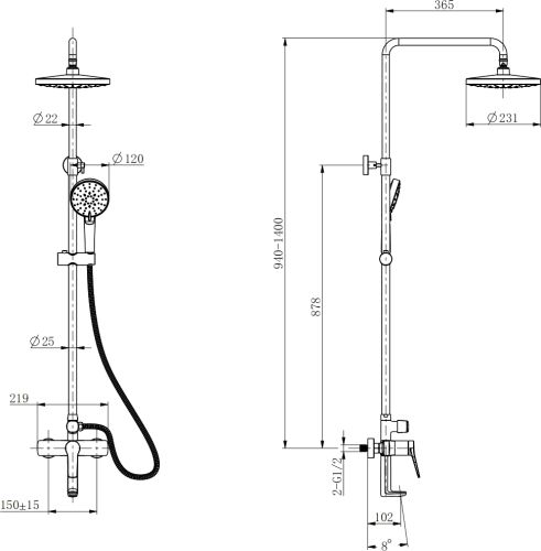 Комплект Акриловая ванна STWORKI Копенгаген KP19090 без опоры 190x90 см + Каркас 190 + Стойка Ларвик HWB0502-P01GD вороненая сталь в Ставрополе