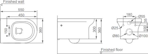 Унитаз подвесной STWORKI Хаммель HDC520WH с микролифтом в Ставрополе